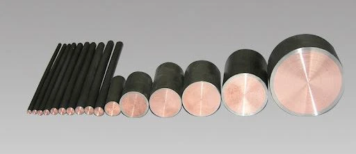 titanium clad copper bar